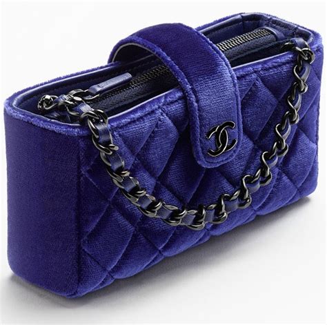 chanel small clutch with long chain